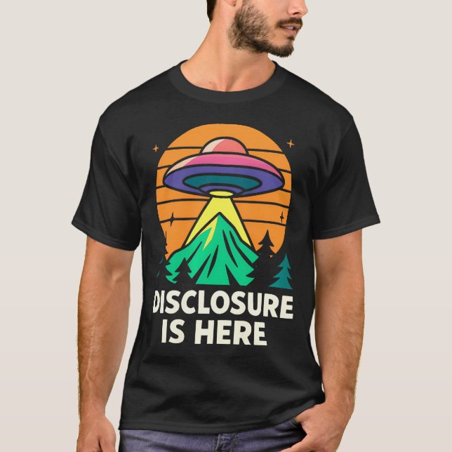 Ufo Disclosure Vintage Alien For T Shirt (Framsida)
