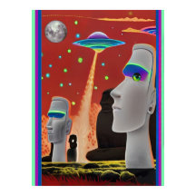 UFO:er flyttar Moai
