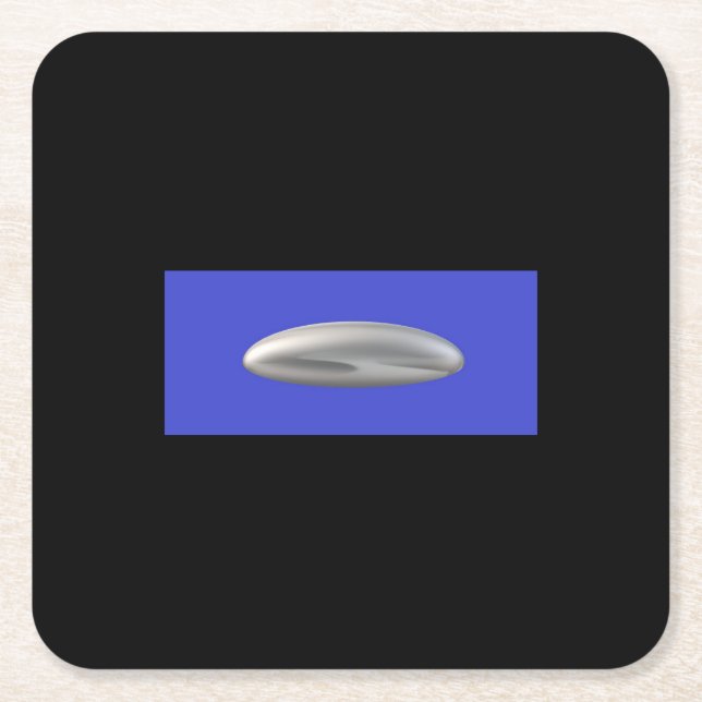 UFO-fest  Underlägg Papper Kvadrat (Framsidan)