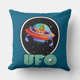 ufo flyger på rymdskepp kudde