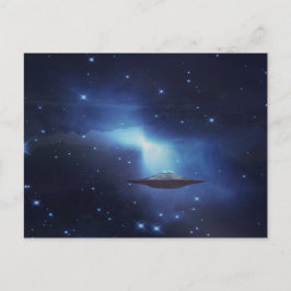 UFO-flygobjekt i rymden Vykort