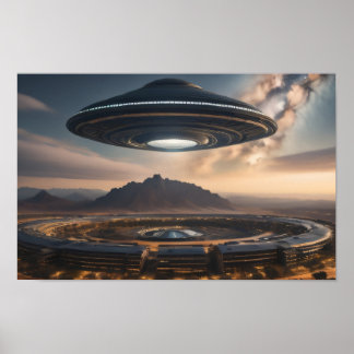 UFO flygsås Poster