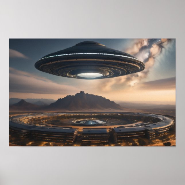 UFO flygsås Poster (Framsidan)