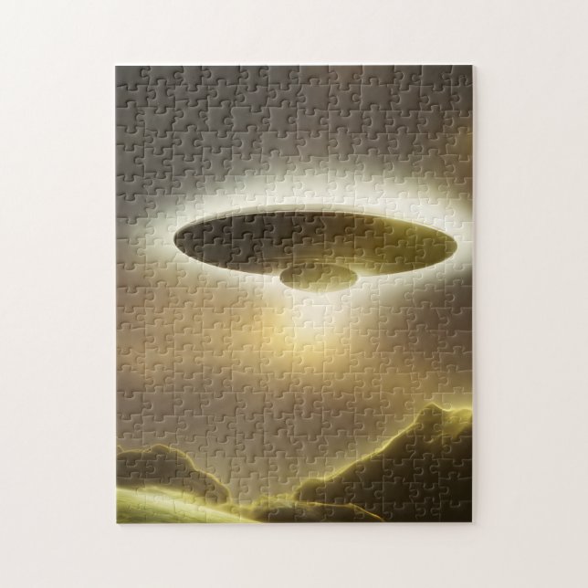 UFO Flytande Jigszle Puzzle Pussel (Vertikal)