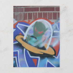 UFO Graffiti 02 vykort
