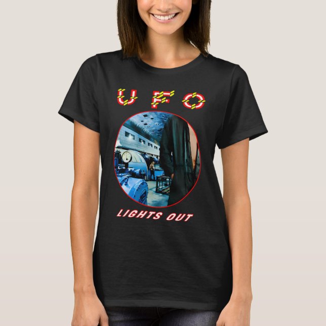 UFO-gruppen Lights Out T Shirt (Framsida)