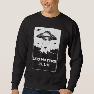 Ufo Haters Klubb Anti Ufo Social För manar kvinnor Lång Ärmad Tröja