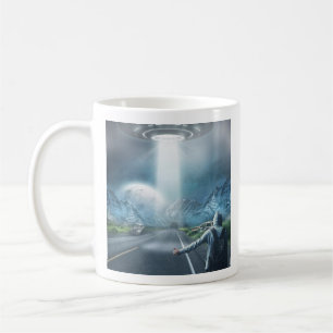 UFO Hitchhiker anpassningsbar monogram mugg