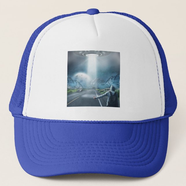 UFO Hitchhiker-truckerkepsar Keps (Framsida)