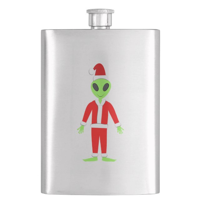 UFO Ho Ho Pappa jul-utlänning Fickplunta (Framsidan)