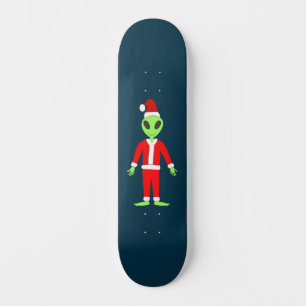 UFO Ho Ho Pappa jul-utlänning Mini Skateboard Bräda 18,5 Cm