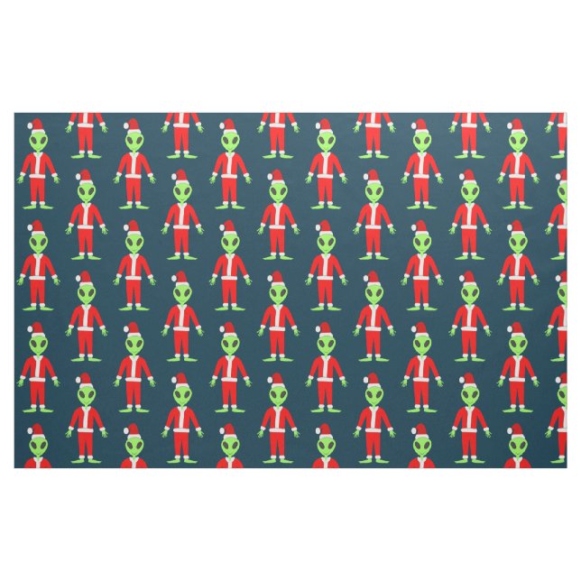 UFO Ho Ho Pappa jul-utlänning Tyg (Fat Quarter)