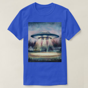UFO-högdagerfärgsfärg T-skikt T Shirt