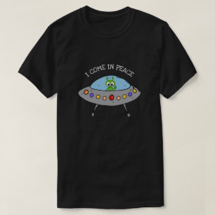Ufo I-Kom i UFO i Fredstecken Manar T Shirt