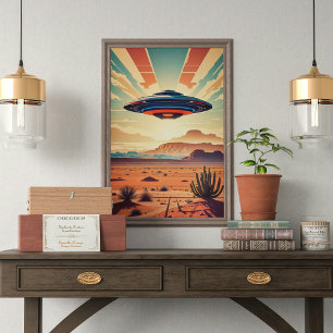 Ufo i öknen poster