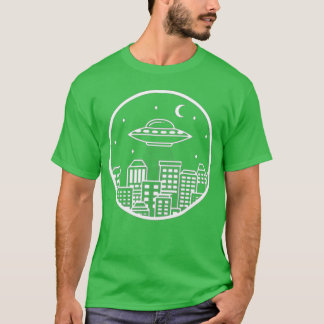 UFO i staden roligt T Shirt