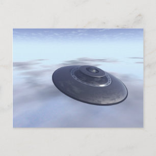 UFO i vykort för flygning