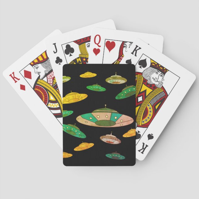 UFO-invasion Casinokort (Baksidan)