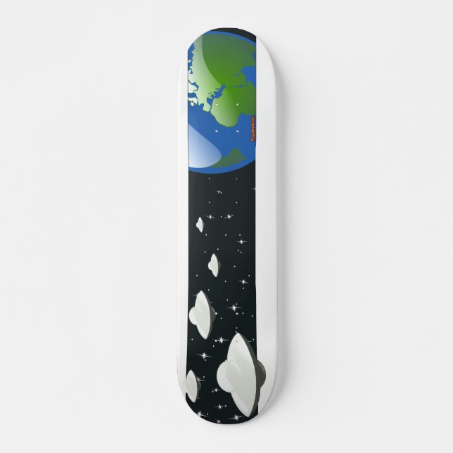 Ufo-invasion Skateboard Bräda 20,5 Cm (Framsida)