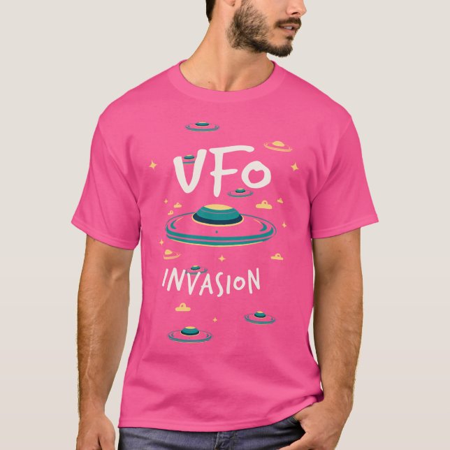 Ufo Invasion T Shirt (Framsida)