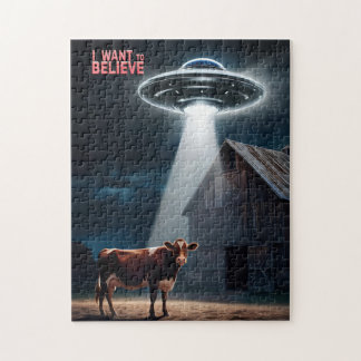 UFO "Jag vill tro" Puzzle - Alien Jigszawa Pussel
