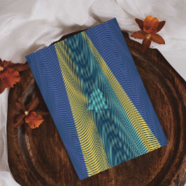 UFO Julgran Abduction Blue Grönt Gult Rad Helg Vykort