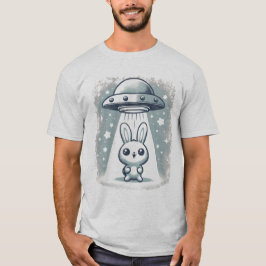 UFO Kanin - Bedårande och Whimsisk Utomjordisk Möt T Shirt