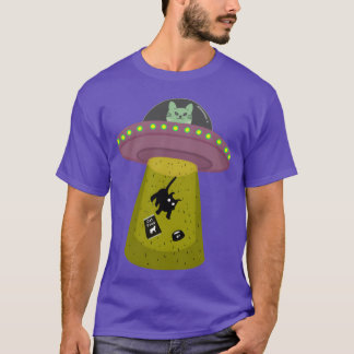 ufo-kattfamilj t shirt