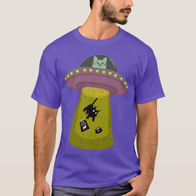 ufo-kattfamilj t shirt (Framsida)