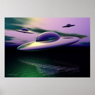 UFO klassisk Poster