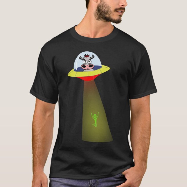 Ufo-ko vs. den främmande skjortan tee (Framsida)