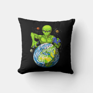 UFO-konspiration för Alien Abduction Space Planet Kudde