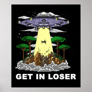 UFO-konspiration för Alien Abduction Space UFO Poster