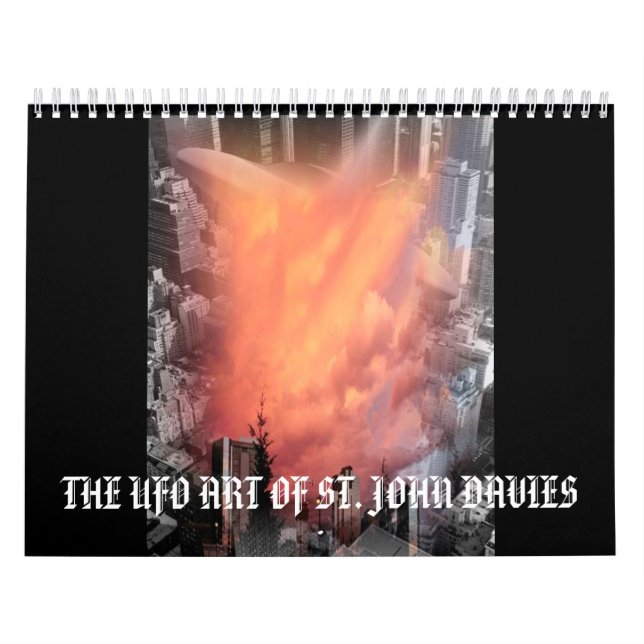 UFO-KONSTEN AV ST JOHN DAVES KALENDER (Omslag)