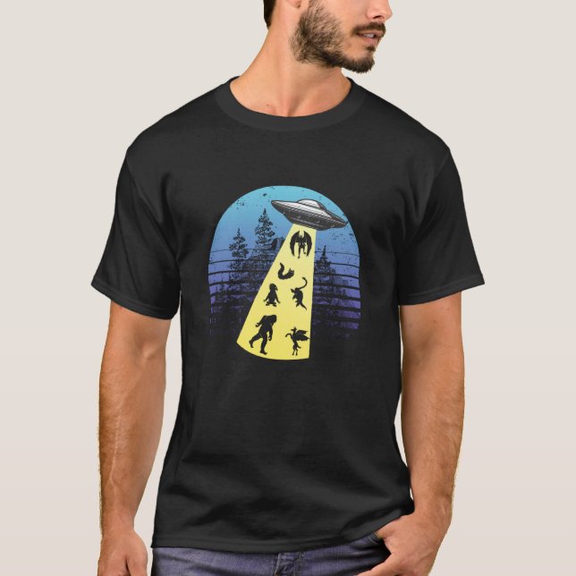 UFO-kryptozoologisk kryptozoolog för bortförd kryp T Shirt (Framsida)