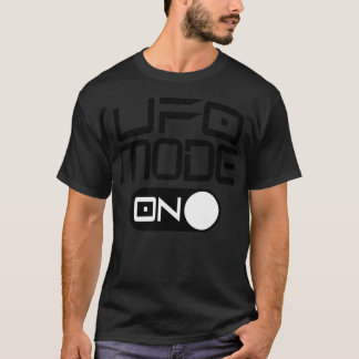 Ufo-läge på av-knapp t shirt