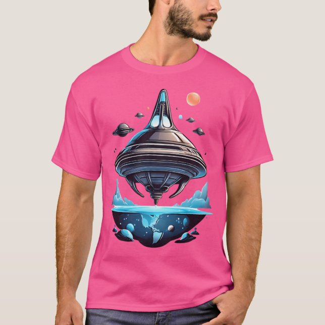 Ufo Landing T Shirt (Framsida)