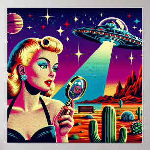 UFO-landningsväska Poster