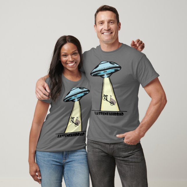 Ufo, Lastenfahrrad, Lastenrad, Cargobike, Aliens T Shirt (Unisex)