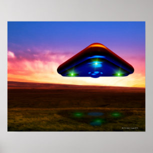 UFO Ljus Poster