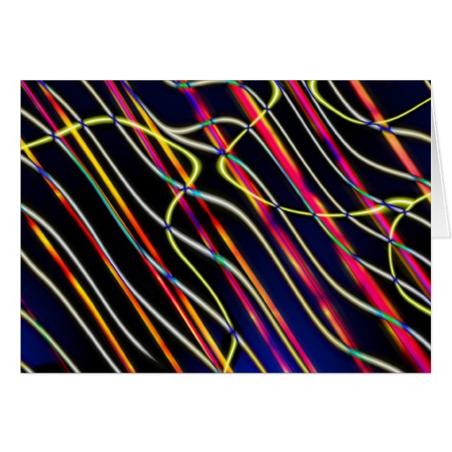 UFO-ljusspår - 2 Hälsningskort (Framsidan Horizontal)