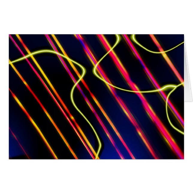 UFO-ljusspår Hälsningskort (Framsidan Horizontal)