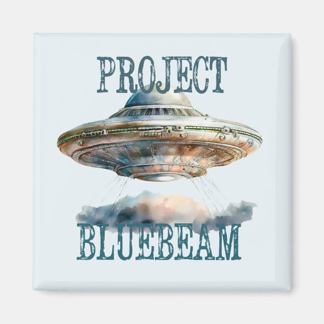 UFO Magnet-konspiration för utlänningskonspiration Magnet (Framsidan)