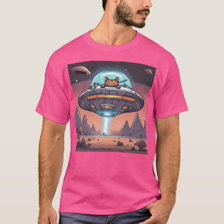 Ufo Meaow T Shirt