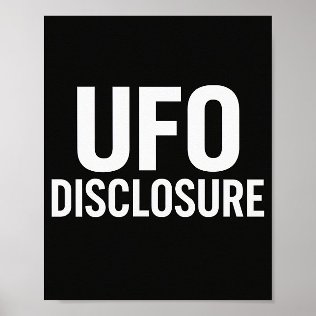 UFO-meddelande Poster (Framsidan)