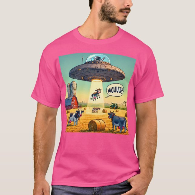 Ufo Muuuuu T Shirt (Framsida)