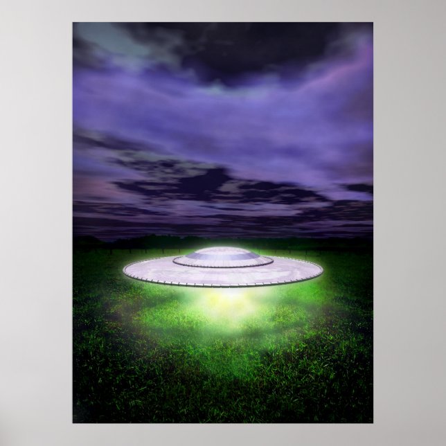 UFO-nattlandning Poster (Framsidan)