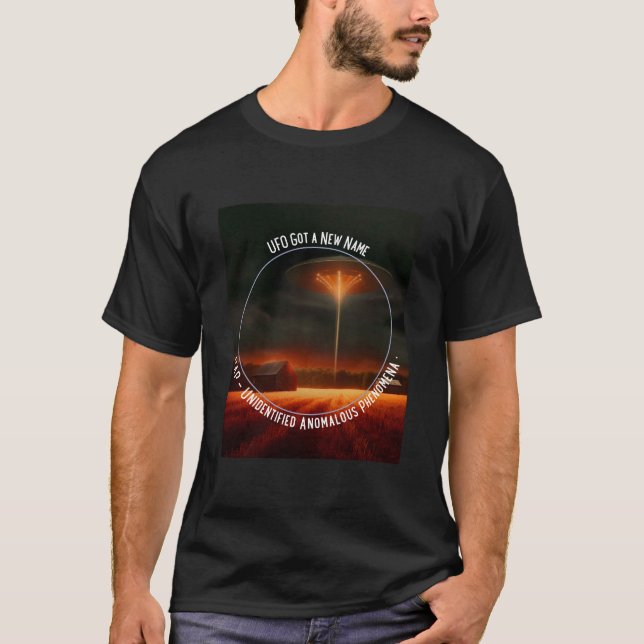 UFO New Namn UAP Oidentifierade anomitatoriska fen T Shirt (Framsida)
