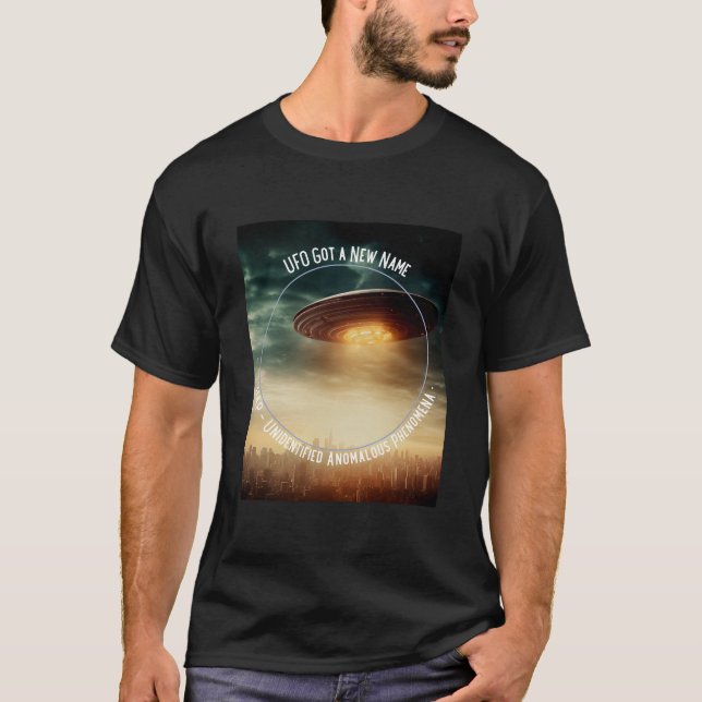 UFO New Namn UAP Oidentifierade anomitatoriska fen T Shirt (Framsida)