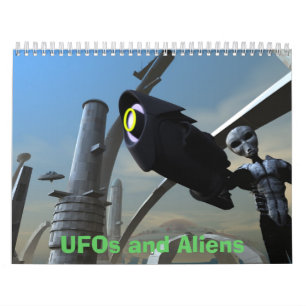 UFO och Alien Calendar Kalender